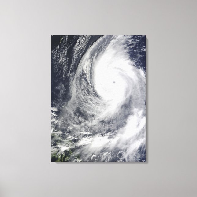 Typhoon Lupit 2 Canvas Print (Front)