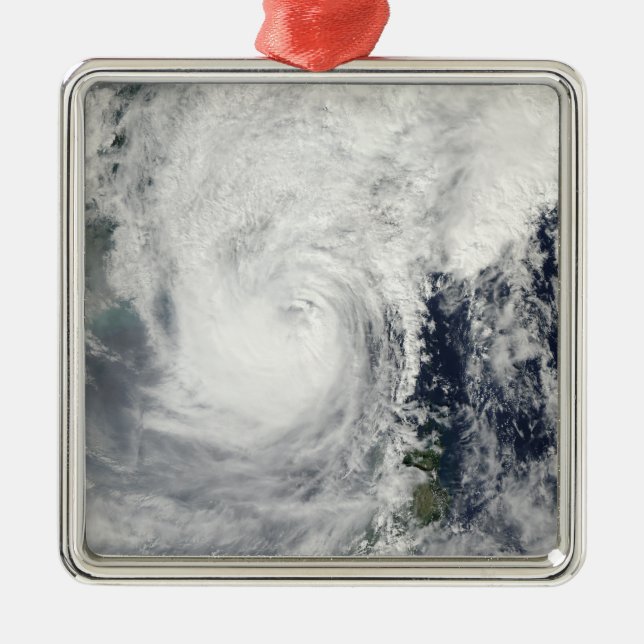 Typhoon Megi 3 Metal Tree Decoration (Front)