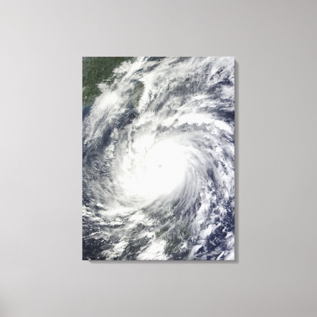 Typhoon Megi Canvas Print (Front)