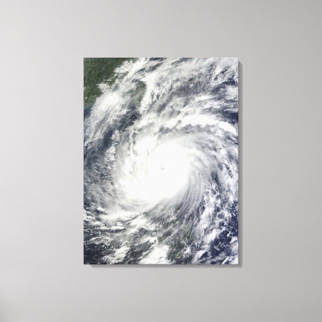Typhoon Megi Canvas Print (Front)