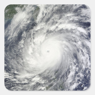 Typhoon Megi Square Sticker