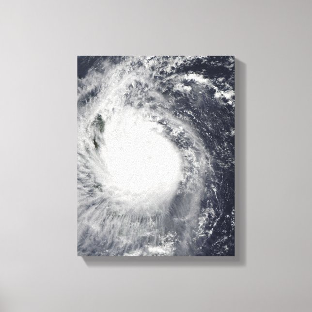 Typhoon Mirinae heading west Canvas Print (Front)