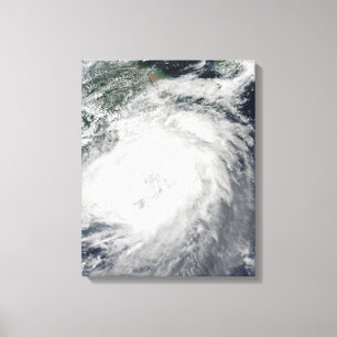 Typhoon Morakot over China Canvas Print