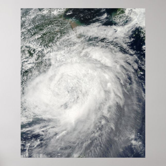 Typhoon Morakot over China Poster (Front)