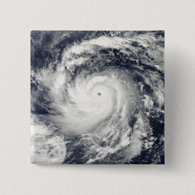 Typhoon Nida in the Pacific Ocean 15 Cm Square Badge (Front)