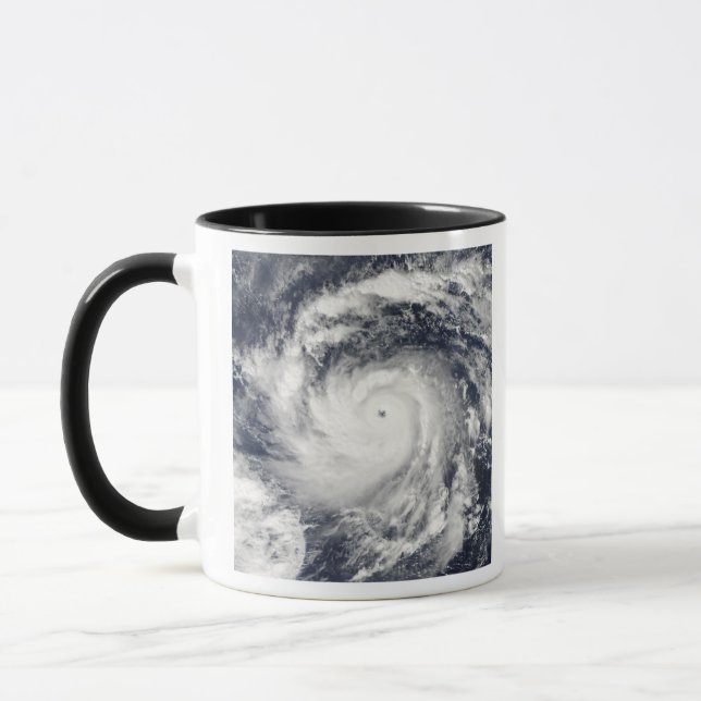 Typhoon Nida in the Pacific Ocean Mug (Left)