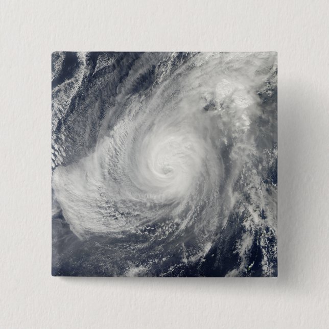 Typhoon Nida south-southwest of Iwo Jima 15 Cm Square Badge (Front)