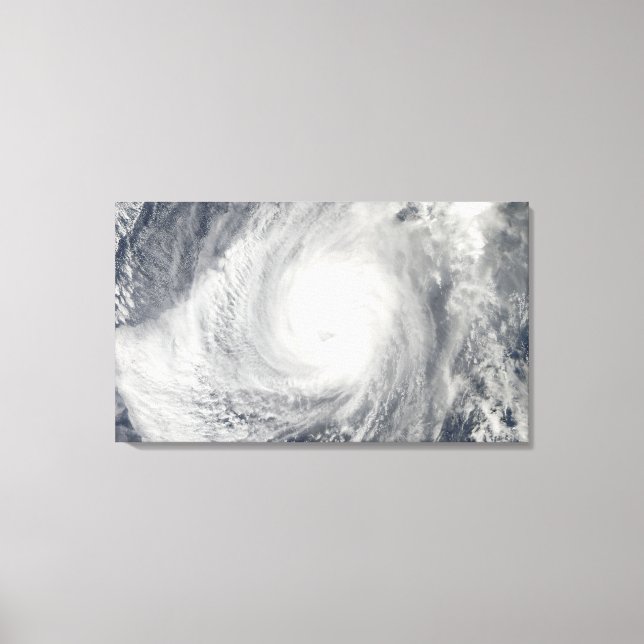 Typhoon Nida south-southwest of Iwo Jima Canvas Print (Front)