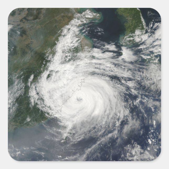 Typhoon Sinlaku Square Sticker (Front)