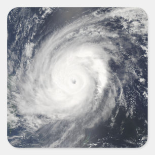 Typhoon Sudal south of Japan 2 Square Sticker