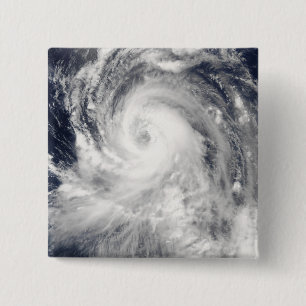 Typhoon Tingting over the Northern Mariana Isla 15 Cm Square Badge