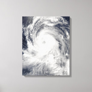 Typhoon Tingting over the Northern Mariana Isla Canvas Print
