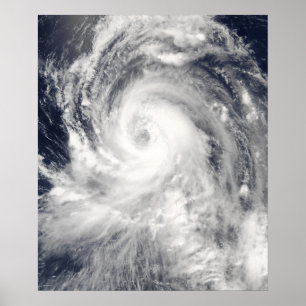 Typhoon Tingting over the Northern Mariana Isla Poster