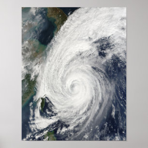 Typhoon Tokage south of Japan Poster