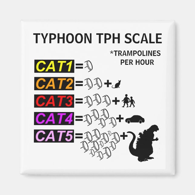 Typhoon TPH Scale Fridge Magnet (Front)