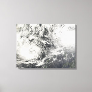 Typhoons Mitag and Hagibis Canvas Print