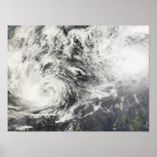 Typhoons Mitag and Hagibis Poster