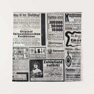 Typical advertisements in German in a European new Tapestry