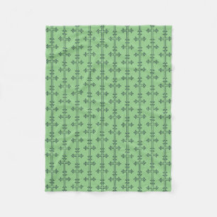 Typical Christian cross Fleece Blanket