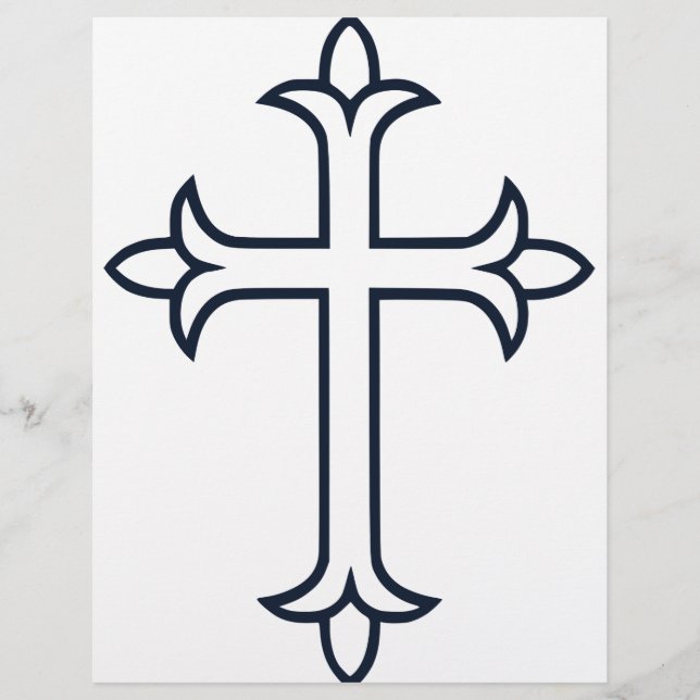 Typical Christian cross Flyer (Front)