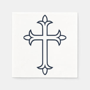 Typical Christian cross Napkin
