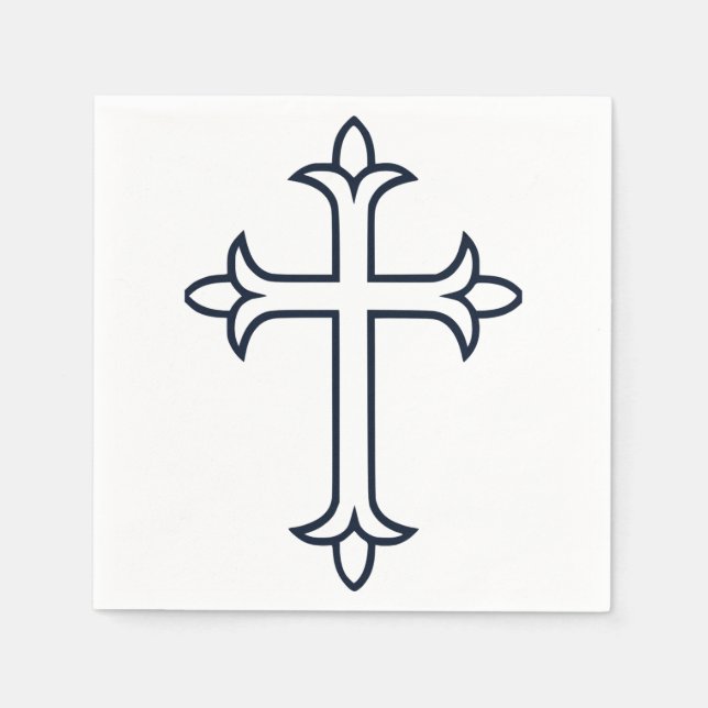 Typical Christian cross Napkin (Front)