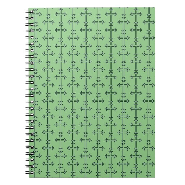 Typical Christian cross Notebook (Front)