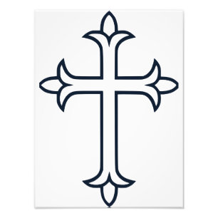 Typical Christian cross Photo Print