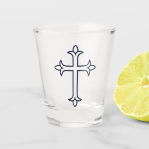 Typical Christian cross Shot Glass