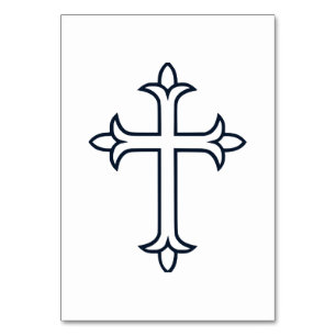 Typical Christian cross Table Number