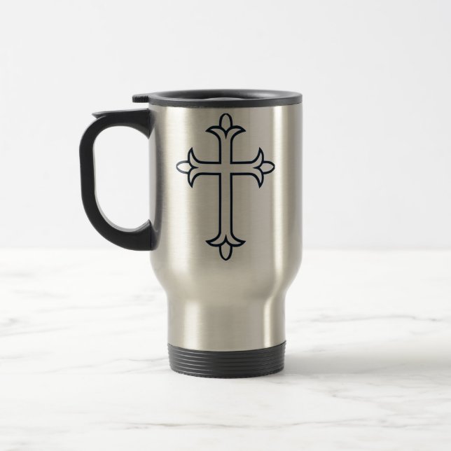 Typical Christian cross Travel Mug (Left)