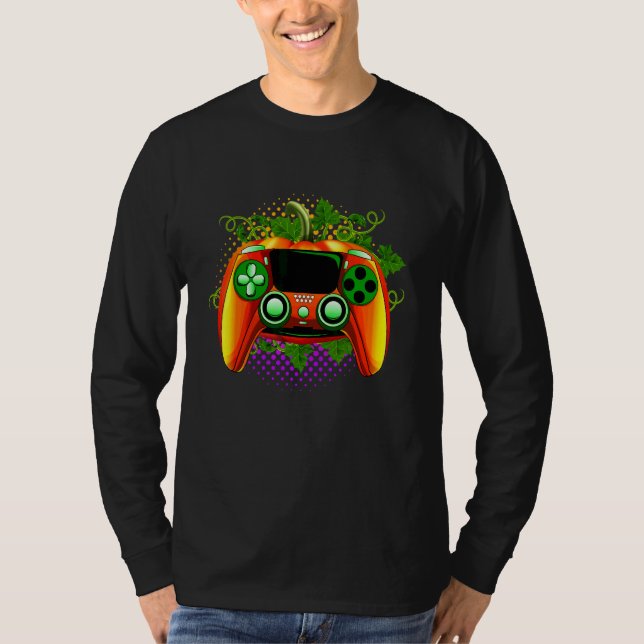 Typical Gamer Halloween  Vide Game Controller T-Shirt (Front)