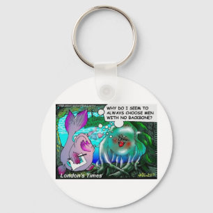 Typical Jellyfish Relationships Funny Gifts & Tees Key Ring