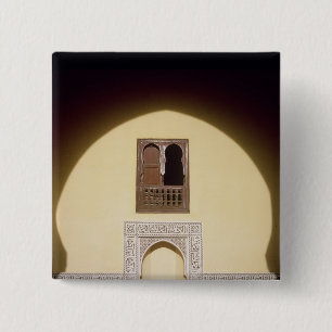 Typical Moroccan Window 15 Cm Square Badge