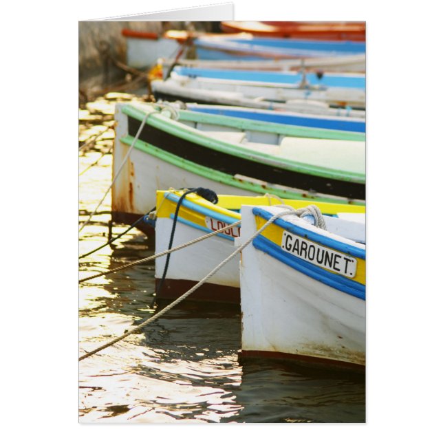Typical Provencal fishing boats painted in (Front)