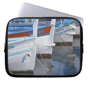 Typical Provencal fishing boats painted in 2 Laptop Sleeve