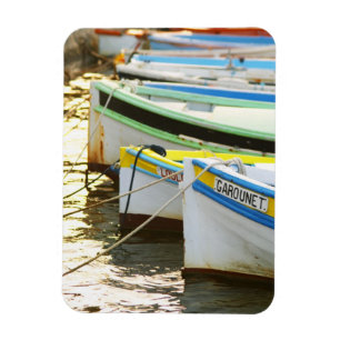 Typical Provencal fishing boats painted in Magnet