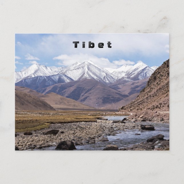 Typical Tibetan mountain landscape Postcard (Front)