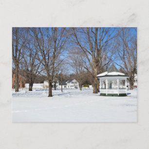 Typical Vermont Town In Winter Postcard