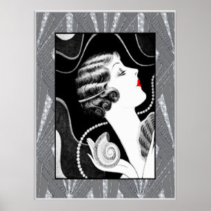 Typically 1920s Lady Poster