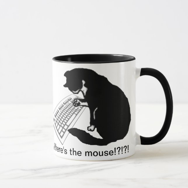 Typing Cat Mug (Right)