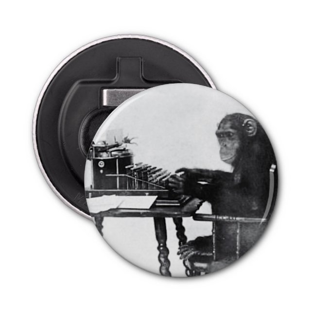 Typing Monkey Bottle Opener (Front)