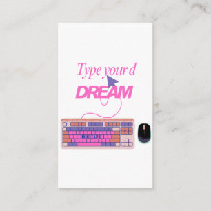 Typing My Future Enclosure Card