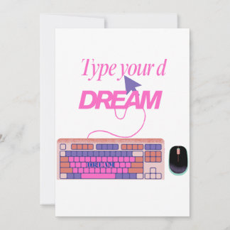 Typing My Future Invitation