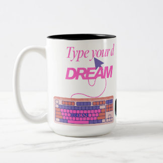 Typing My Future Two-Tone Coffee Mug