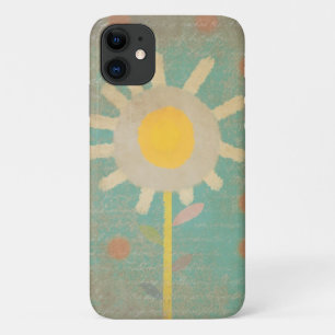 Typo Vintage Turquoise Old One Flower Case iphone
