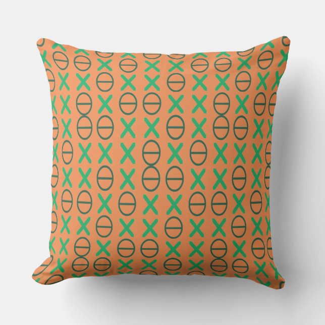 Typographic Code Pattern Green 2 in 1 Cushion (Front)
