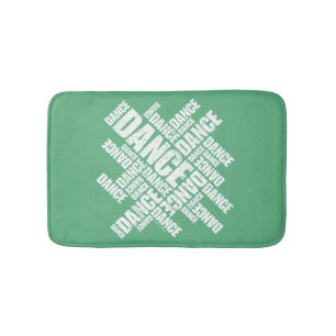 Typographic Dance Bath Mat