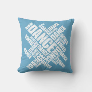 Typographic Dance (Distressed) Cushion