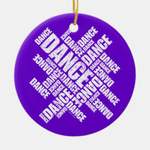 Typographic Dance (Distressed) ornament